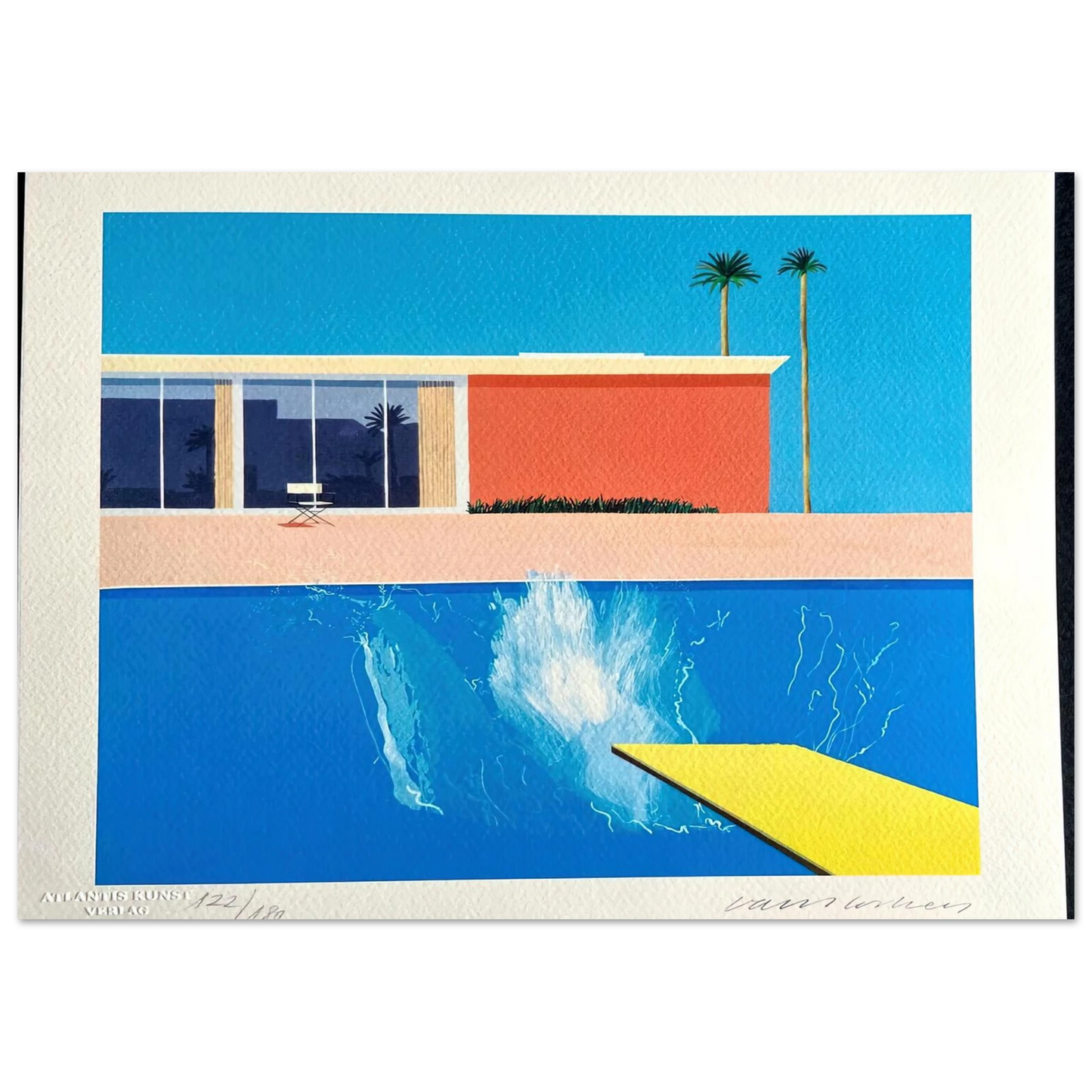 David Hockney - David Hockney Wall art - 30x40 cm / 12x16 inches - Premium Wooden Framed Poster With Fine Art Paper-canvas - Wood frame