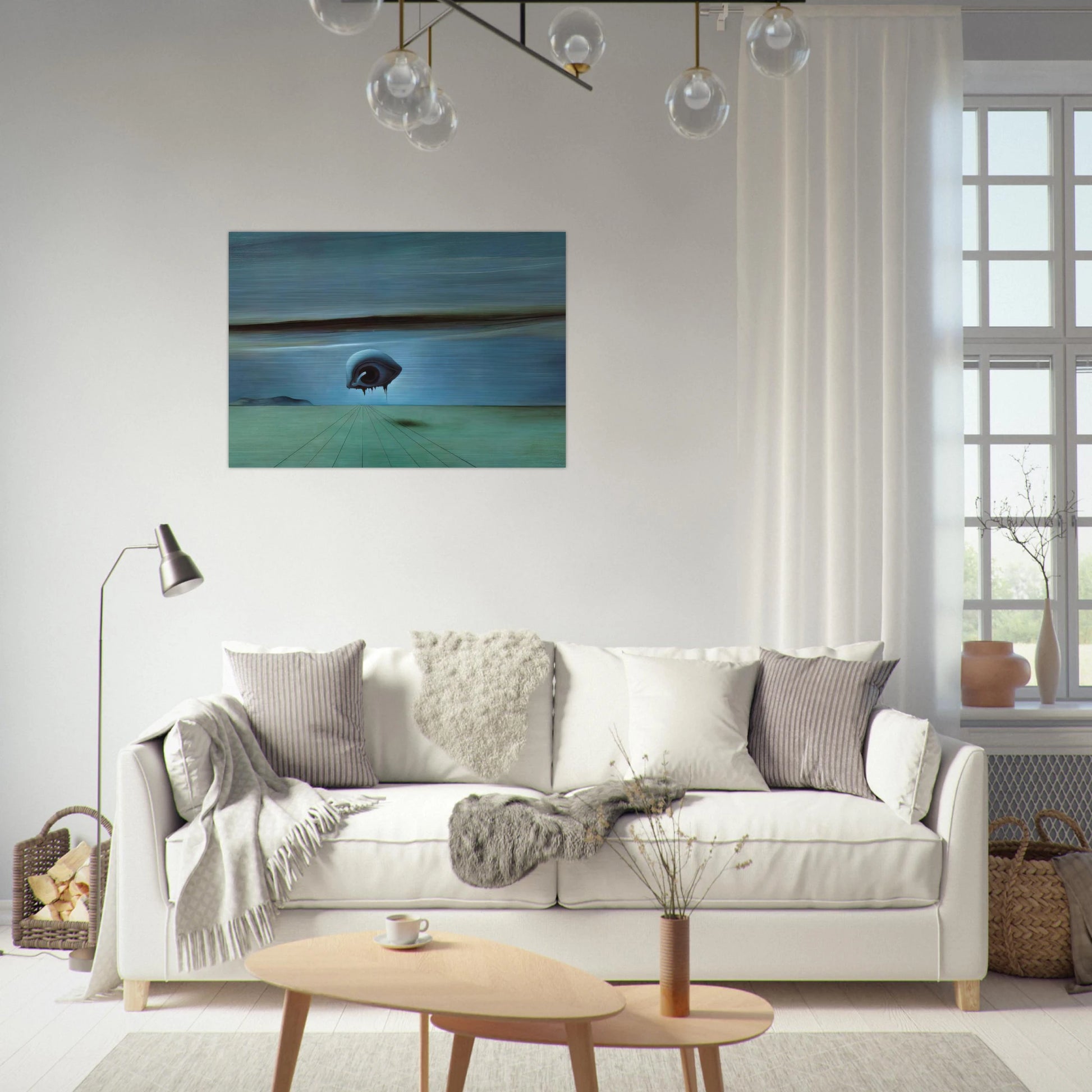 THE EYE - Salvador Dali Brushed Aluminum Print - 70x100 cm / 28x40 inches | Salvador Dali Aluminum Print | Salvador Dali Prints