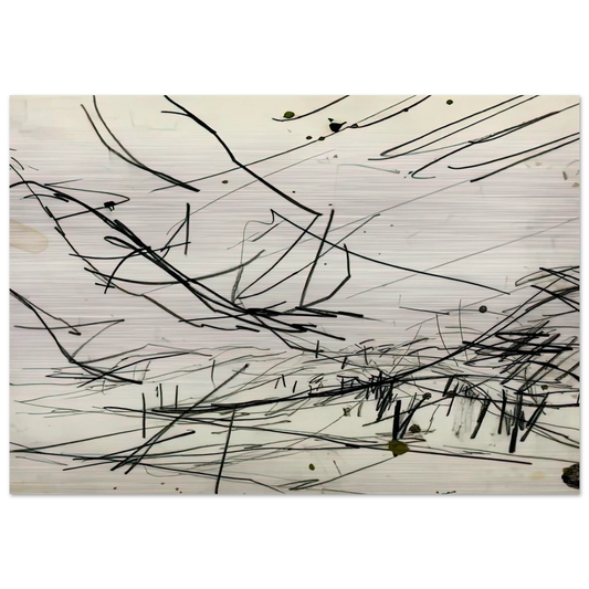 WORKING DRAWING FOR PRIMROSE HILL - Frank Auerbach Brushed Aluminum Print - 70x100 cm / 28x40 inches | Frank Auerbach Aluminum Print | Frank Auerbach Prints