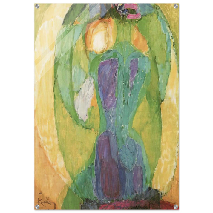 Oval mirror - Frantisek Kupka Acrylic Print - 70x100 cm / 28x40″ inches | Frantisek Kupka Wall Art | Frantisek Kupka Prints