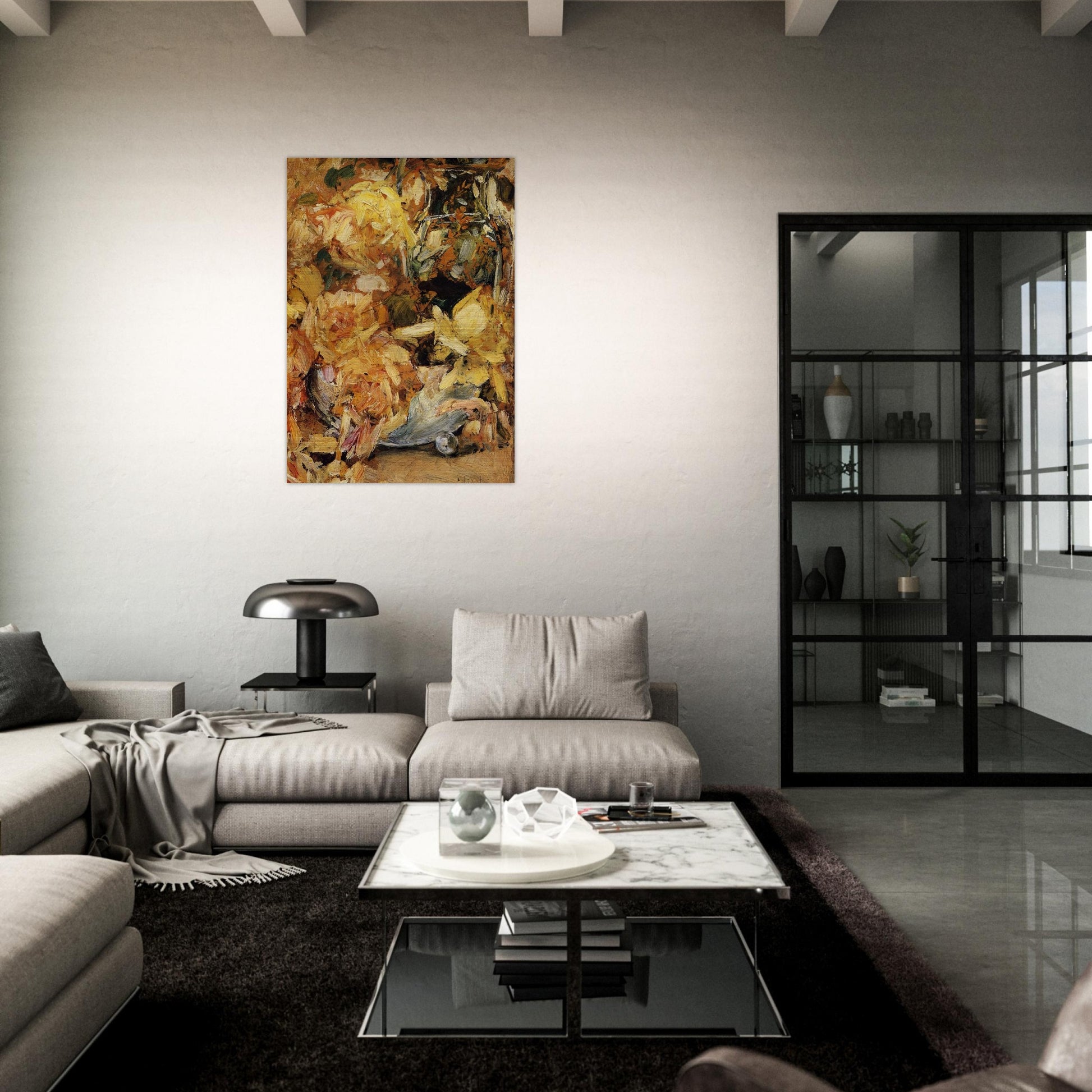 Roses - Childe Hassam Brushed Aluminum Print - 70x100 cm / 28x40 inches | Childe Hassam Aluminum Print | Childe Hassam Prints