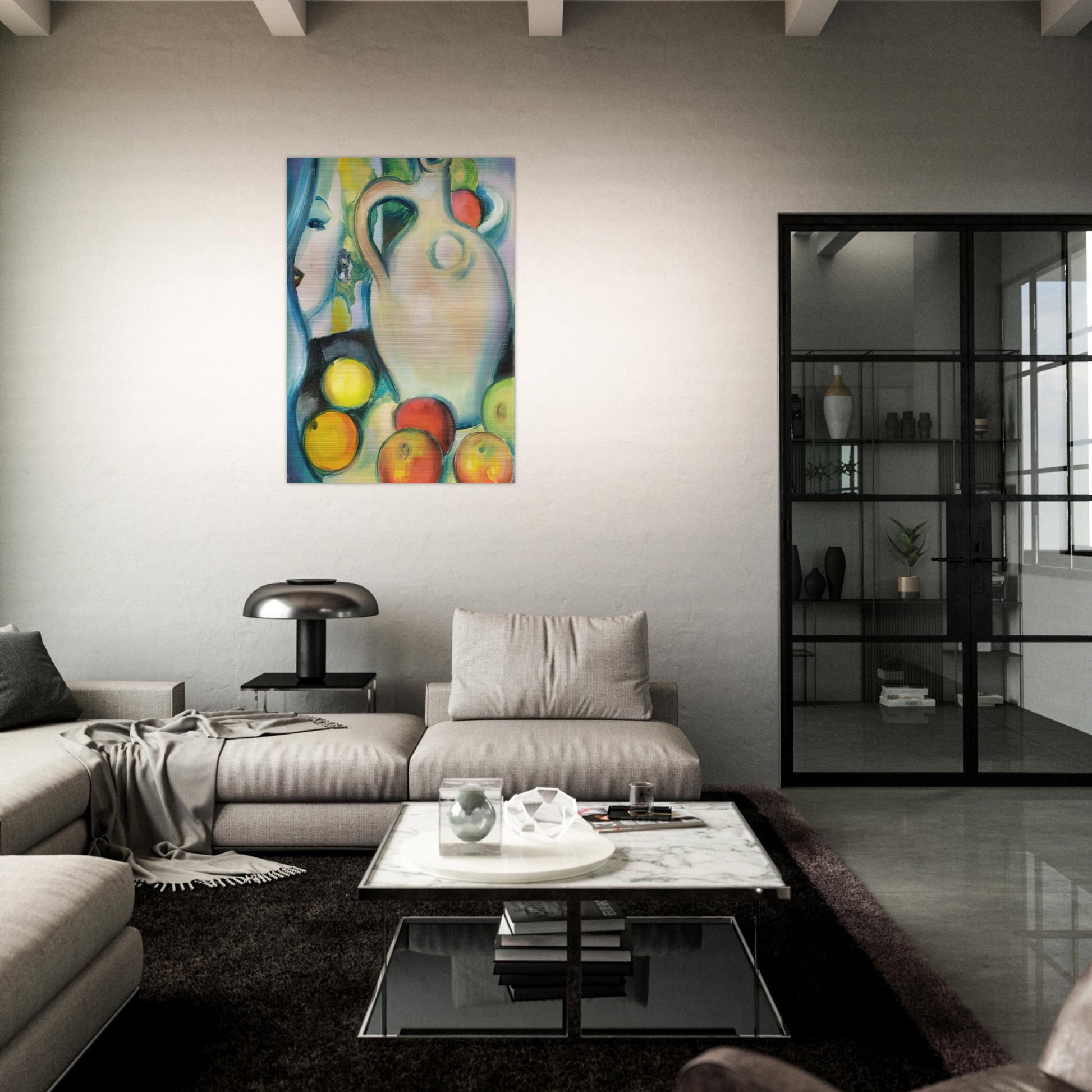 Marilyn - Pop Art - Mark Lancaster Brushed Aluminum Print - 70x100 cm / 28x40 inches | Mark Lancaster Aluminum Print | Mark Lancaster Prints