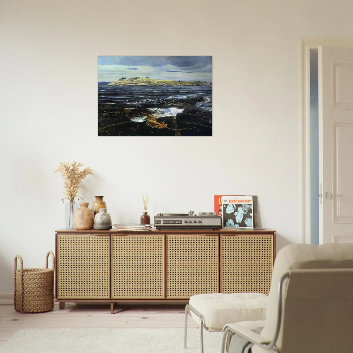 LITTLE CALDWELLS ISLAND - Andrew Wyeth Brushed Aluminum Print - 70x100 cm / 28x40 inches | Andrew Wyeth Aluminum Print | Andrew Wyeth Prints