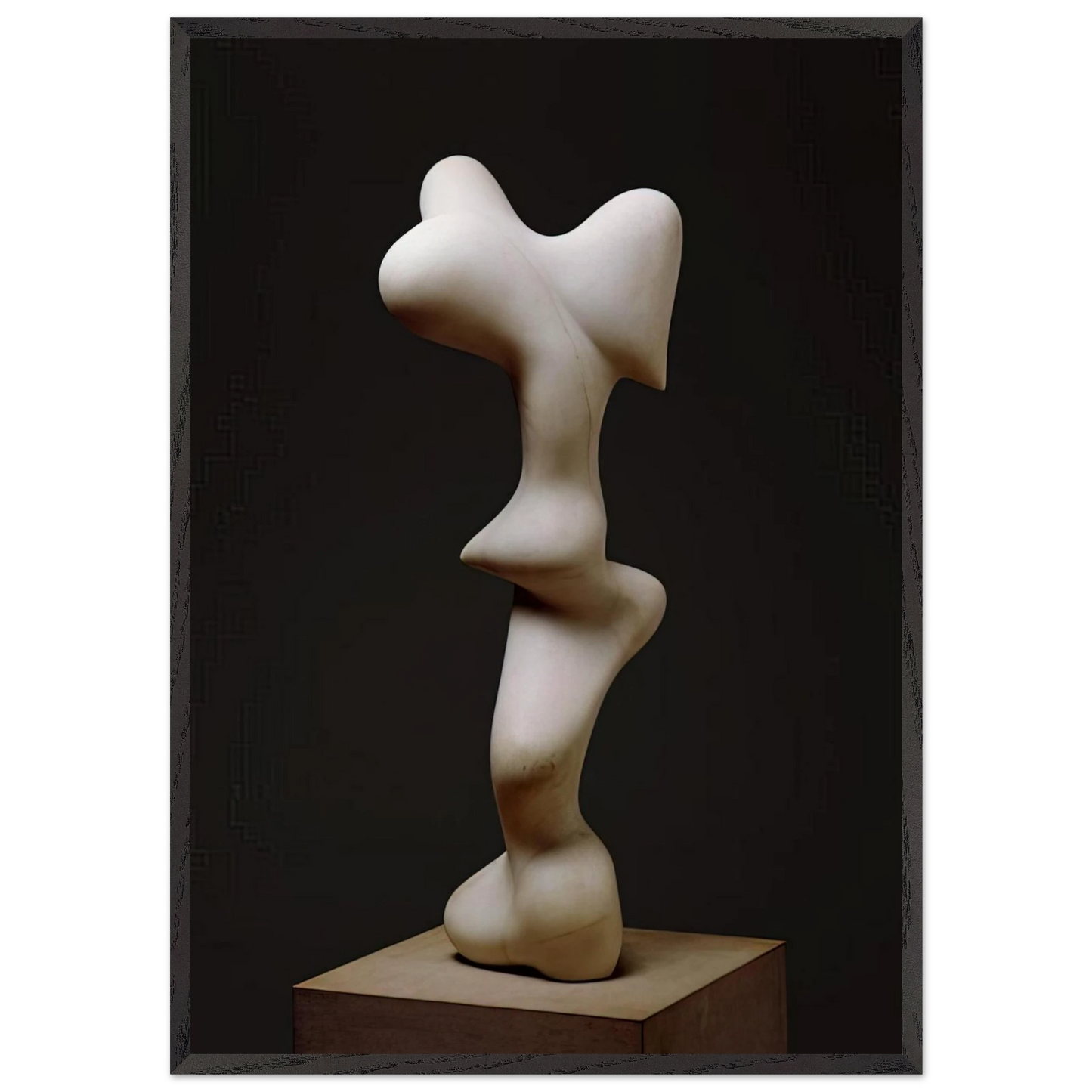 Growth N1 - Jean Arp 70x100 cm / 28x40 inches Framed Art Print – Black Wooden Frame