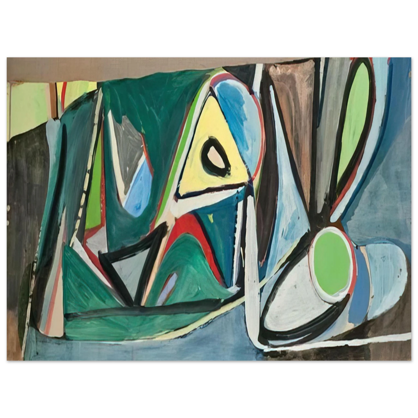 Bram van Velde - Montrouge - 1948  75x100 cm / 30x40inches Fine Art Poster