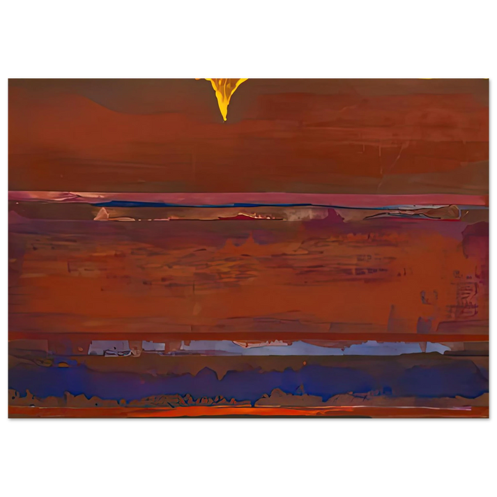 Helen Frankenthaler - Desert Pulse, 1991- Wall Art - 60x80 cm / 24x32 inches - Premium Wooden Framed Poster With Fine Art Paper-canvas - Wood frame