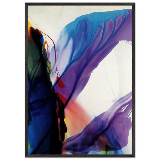 Phenomena Yonder Near - 1964 - Paul Jenkins 70x100 cm / 28x40 inches Framed Art Print – Black Wooden Frame