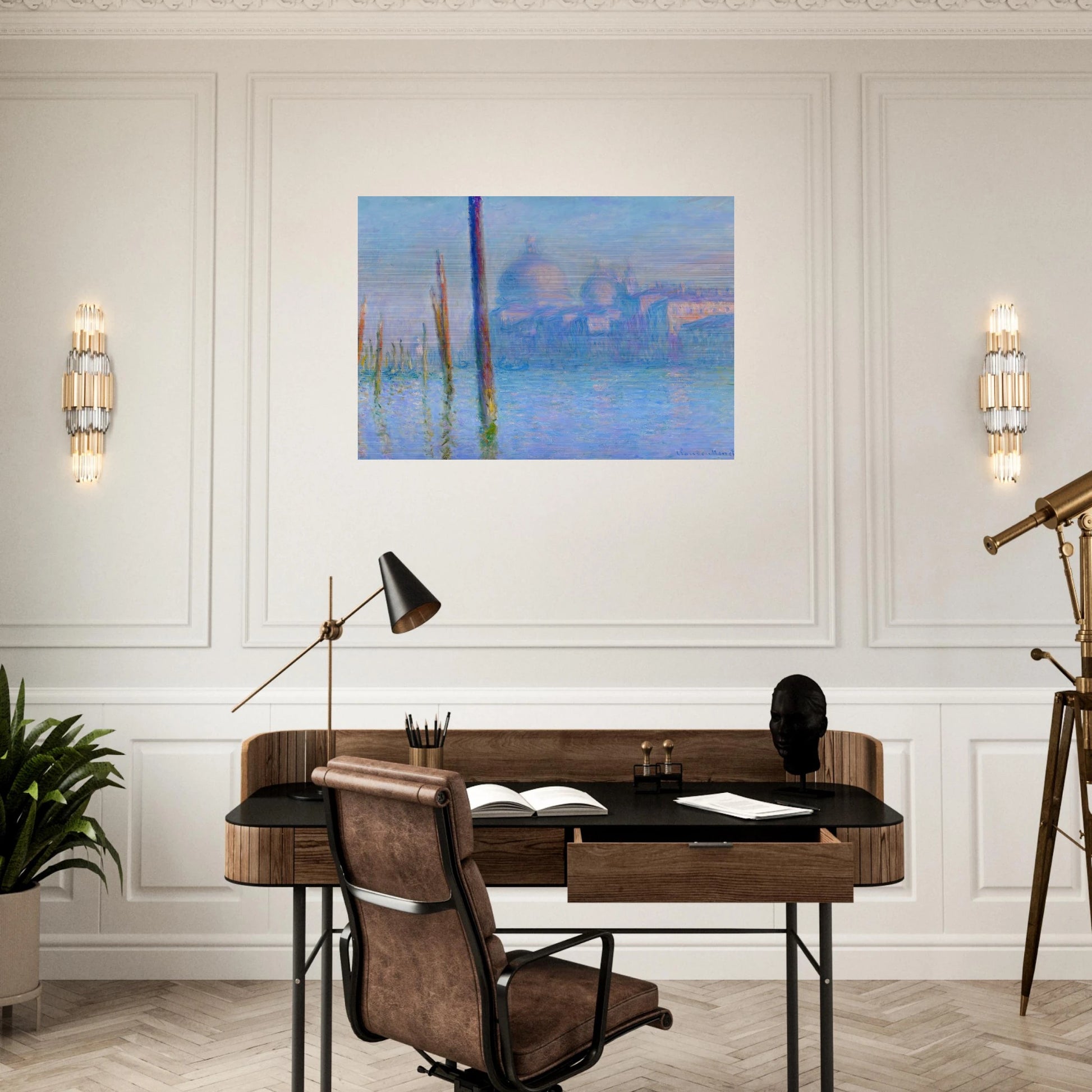 The Grand Canal, Venice - claude monet Brushed Aluminum Print - 70x100 cm / 28x40 inches | claude monet Aluminum Print | claude monet Prints