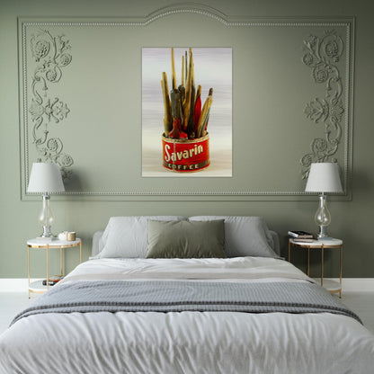 PAINTED BRONZE - Jasper Johns Brushed Aluminum Print - 70x100 cm / 28x40 inches | Jasper Johns Aluminum Print | Jasper Johns Prints