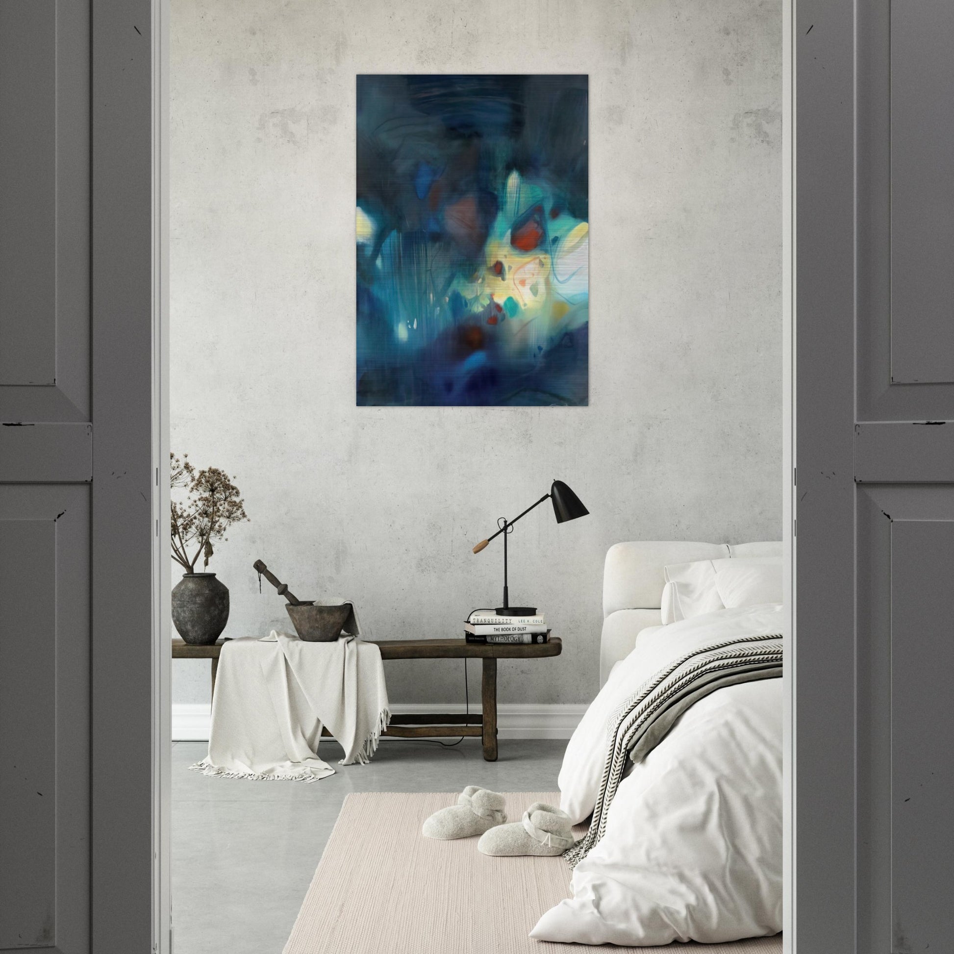 CLAIR D OBSCURITE 1988 - Chu teh Chun Brushed Aluminum Print - 70x100 cm / 28x40 inches | Chu teh Chun Aluminum Print | Chu teh Chun Prints