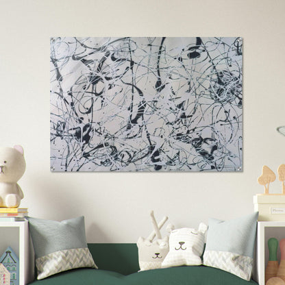 NUMBER 23 - Jackson Pollock Acrylic Print - 70x100 cm / 28x40″ inches