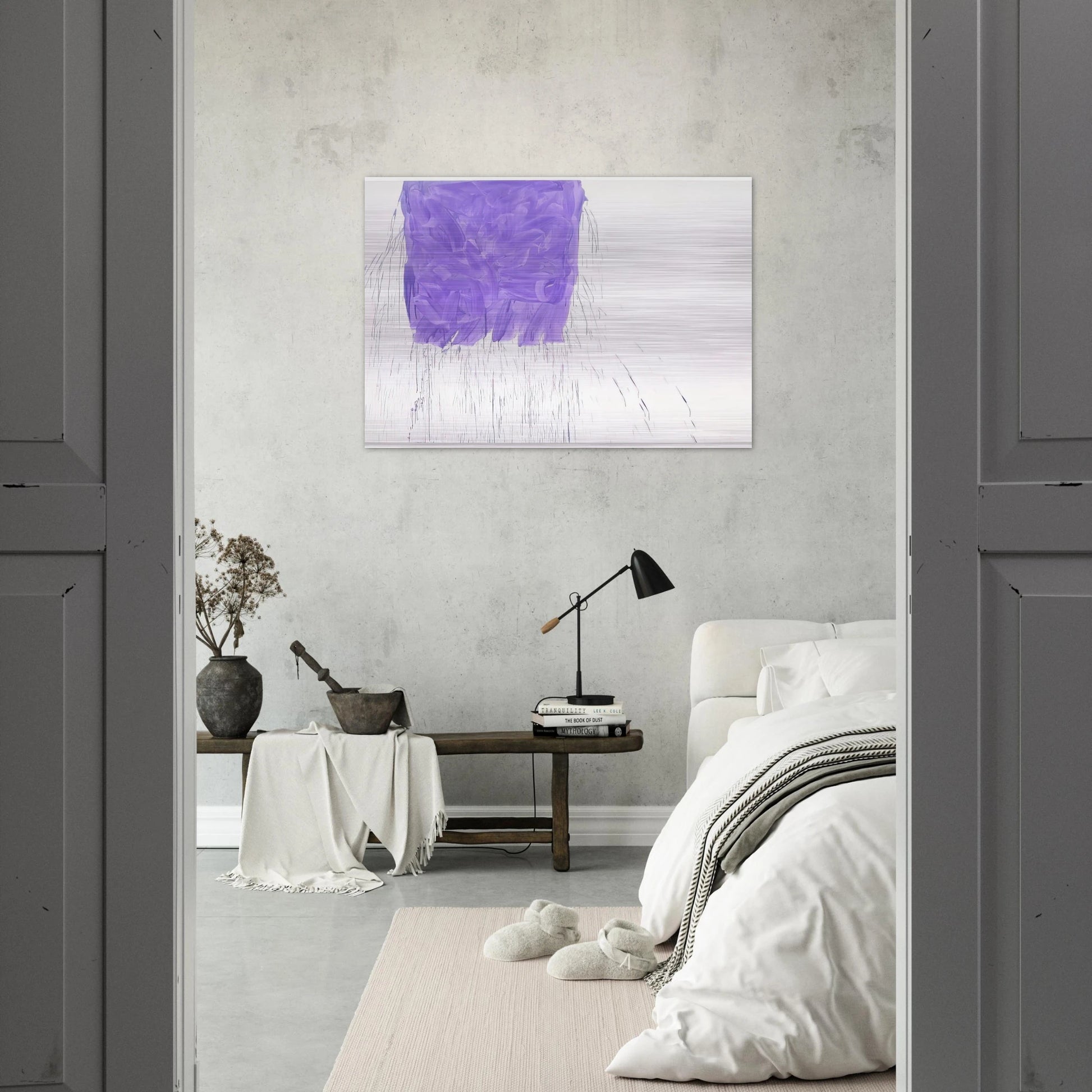 Violet - 1997 - Michel Majerus Brushed Aluminum Print - 70x100 cm / 28x40 inches | Michel Majerus Aluminum Print | Michel Majerus Prints