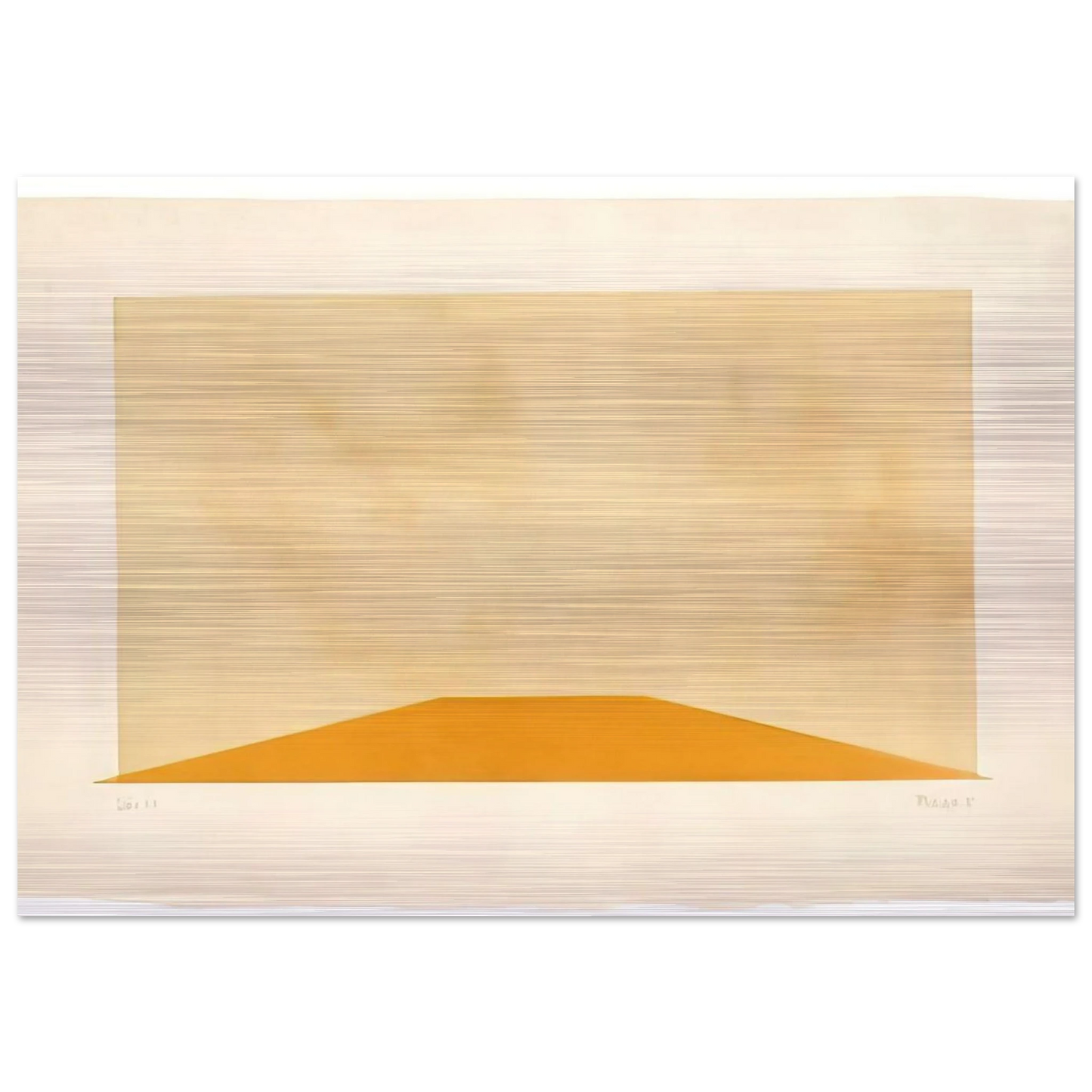 Déka 27 - 1987 - John Cage Brushed Aluminum Print - 70x100 cm / 28x40 inches | John Cage Aluminum Print | John Cage Prints