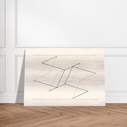 STRUCTURAL CONSTELLATION 1955 - Josef Albers Brushed Aluminum Print - 70x100 cm / 28x40 inches | Josef Albers Aluminum Print | Josef Albers Prints