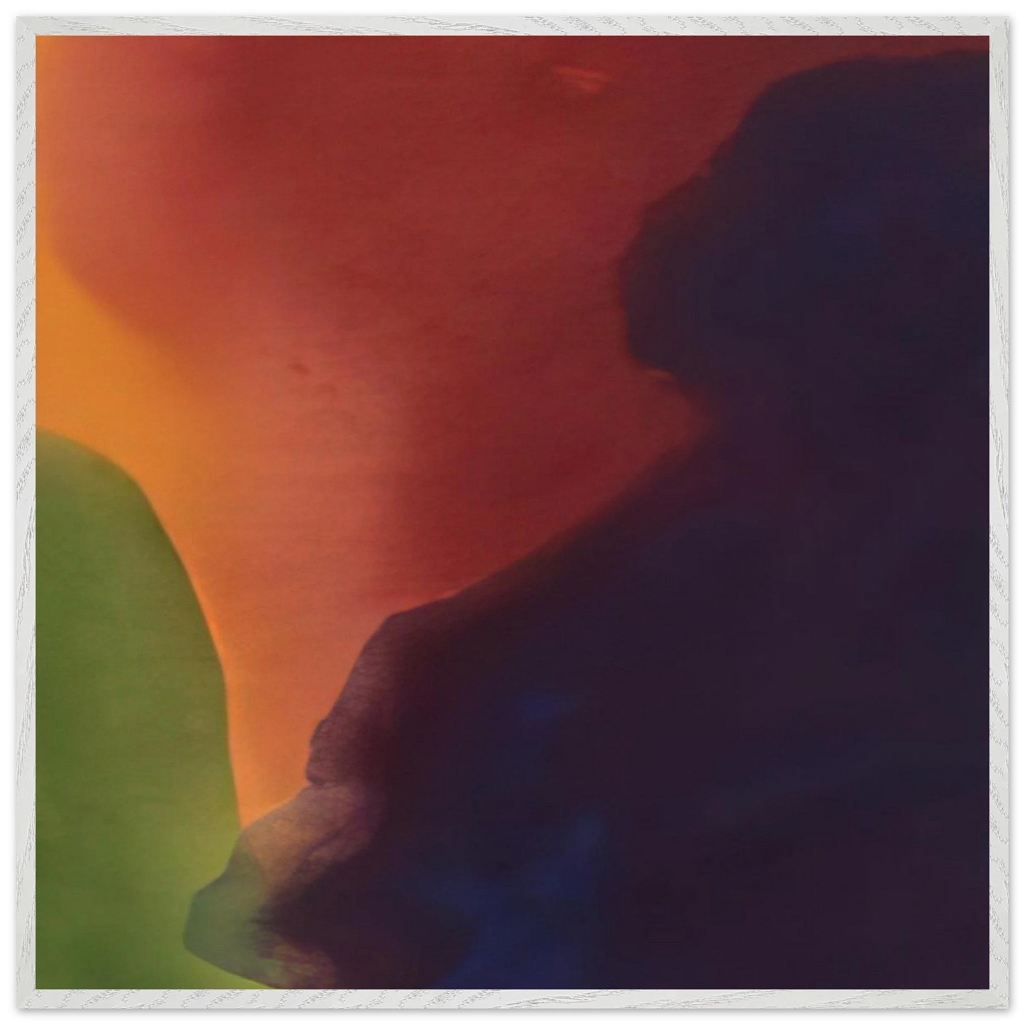 Helen Frankenthaler - Blue Atmosphere III - 1963 Wall art - 70x100 cm / 28x40 inches - Premium Wooden Framed Poster With Fine Art Paper-canvas - Wood frame