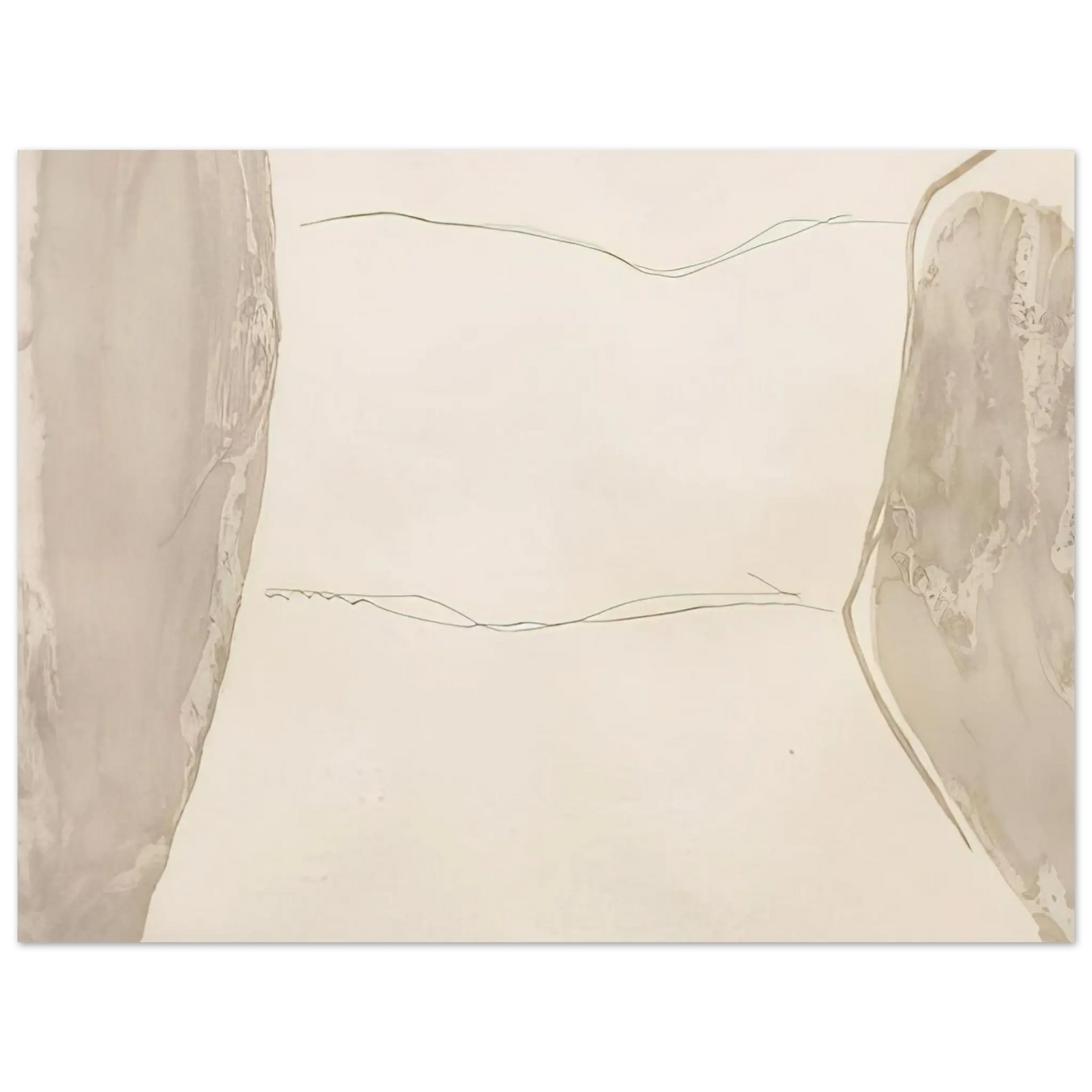 Helen Frankenthaler - Ponti - 1973 Wall art - 27x35 cm / 11x14 Inches - Premium Wooden Framed Poster With Fine Art Paper - Wood frame