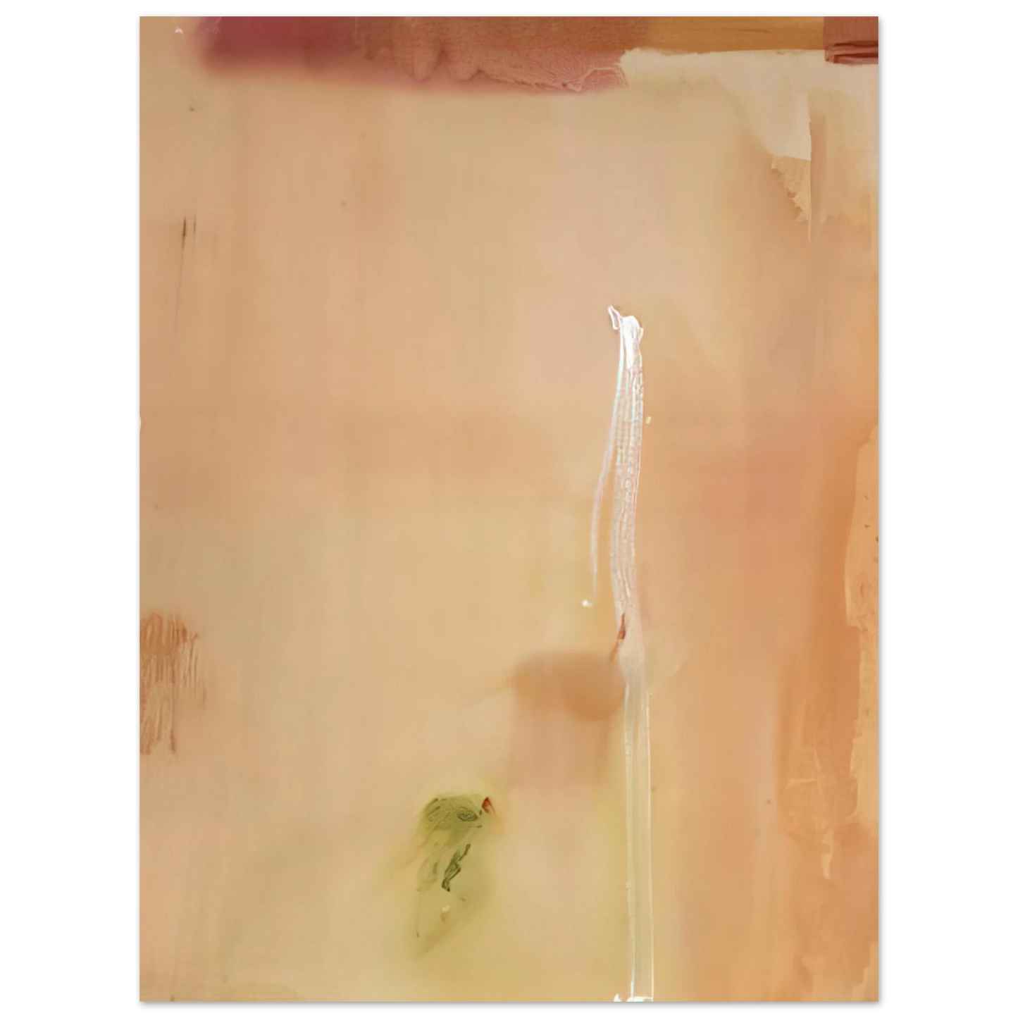 Helen Frankenthaler - Dawn Stroke - 1977 Wall art - 60x80 cm / 24x32 inches - Premium Wooden Framed Poster With Fine Art Paper-canvas - White frame