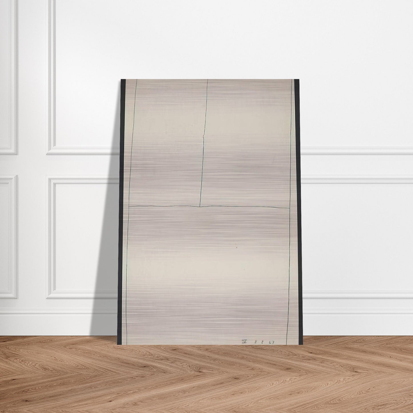 Twentieth Century Ikon Series 8.8.67 IV - 1967 - Bob Law Brushed Aluminum Print - 70x100 cm / 28x40 inches | Bob Law Aluminum Print | Bob Law Prints