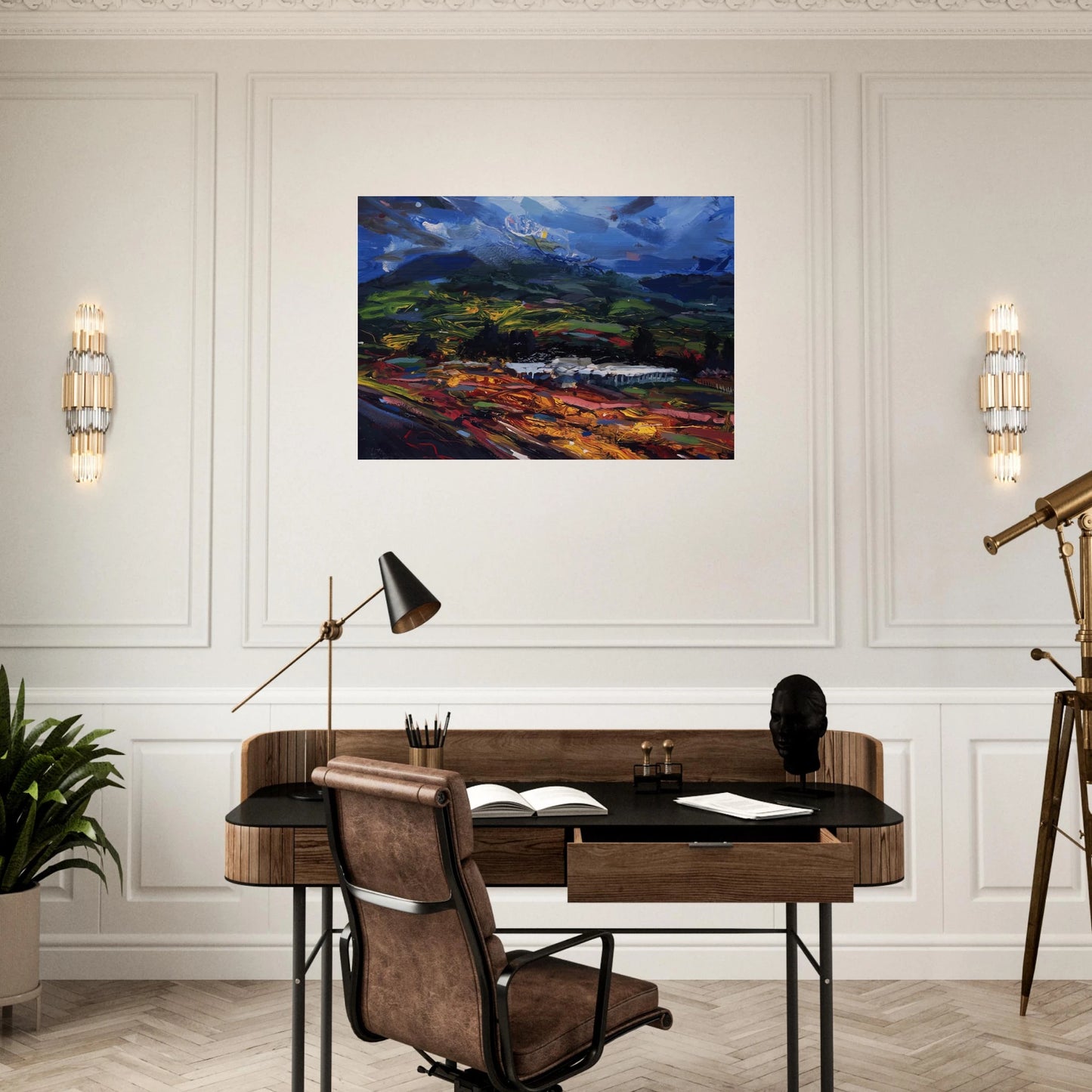 Untitled - Abstract Expressionism, Neo-Expressionism - Gebre Kristos Desta Brushed Aluminum Print - 70x100 cm / 28x40 inches | Gebre Kristos Desta Aluminum Print | Gebre Kristos Desta Prints
