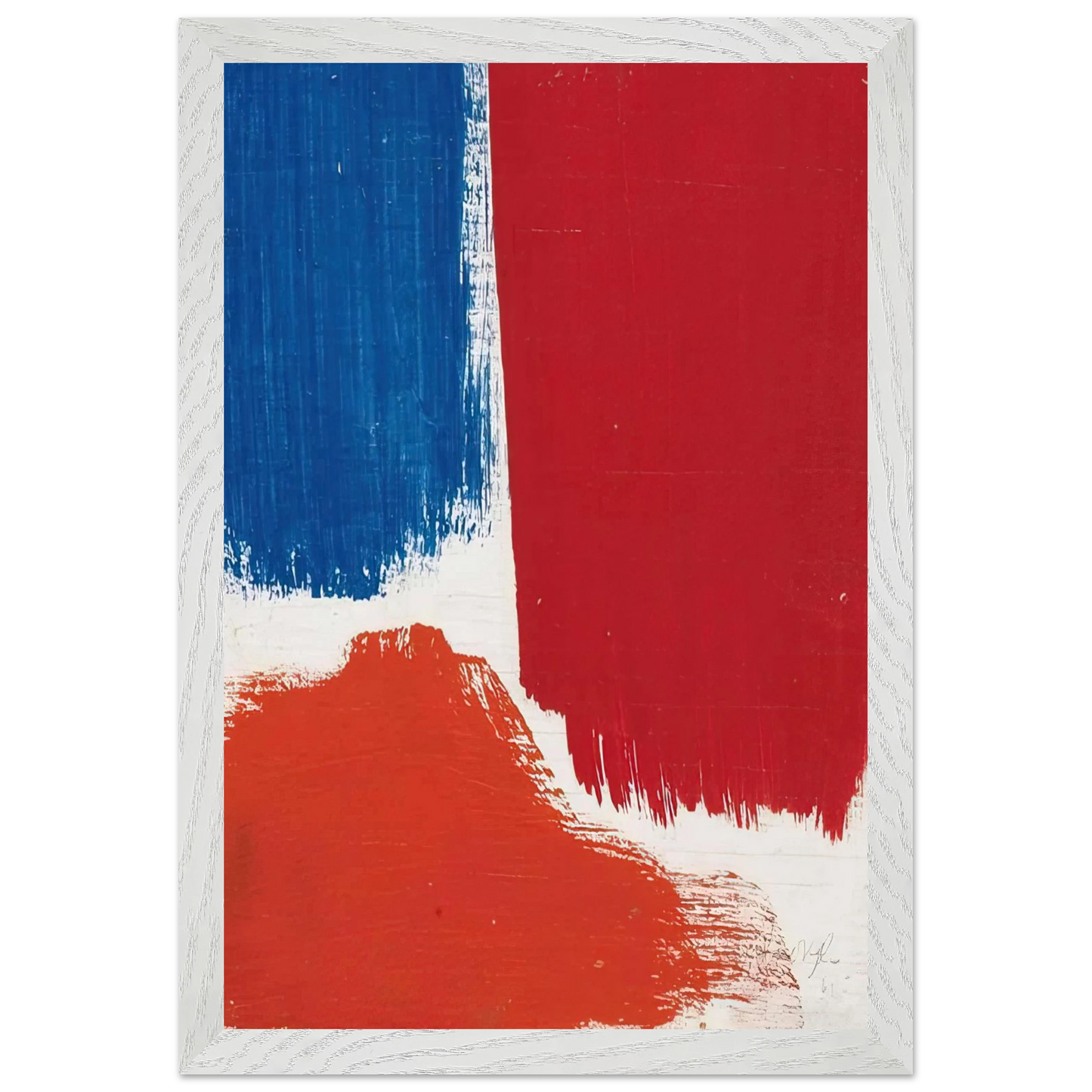 Mark Rothko - Untitled - 1961 Wall Art - 30x40 cm / 12x16 inches - Premium Wooden Framed Poster With Fine Art Paper - White frame