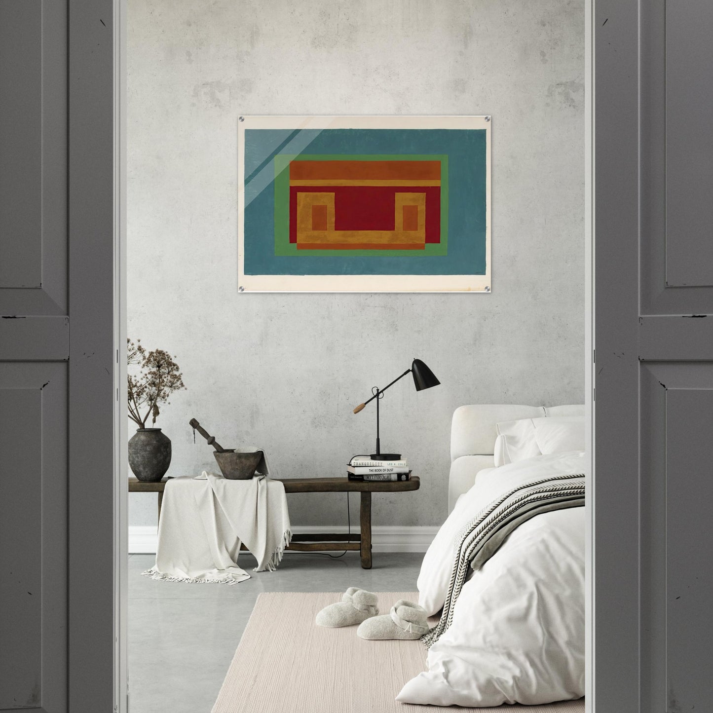 VARIANT ADOBE 1947 - Josef Albers Acrylic Print - 70x100 cm / 28x40″ inches