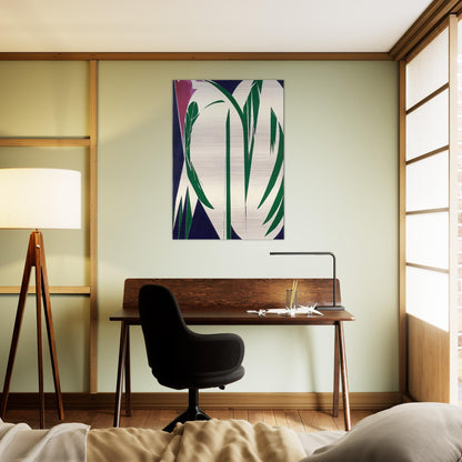 Rising Green - Lee Krasner Brushed Aluminum Print - 70x100 cm / 28x40 inches | Lee Krasner Aluminum Print | Lee Krasner Prints