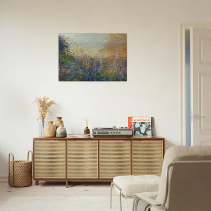 Study Rushes at Argenteuil - claude monet Brushed Aluminum Print - 70x100 cm / 28x40 inches | claude monet Aluminum Print | claude monet Prints