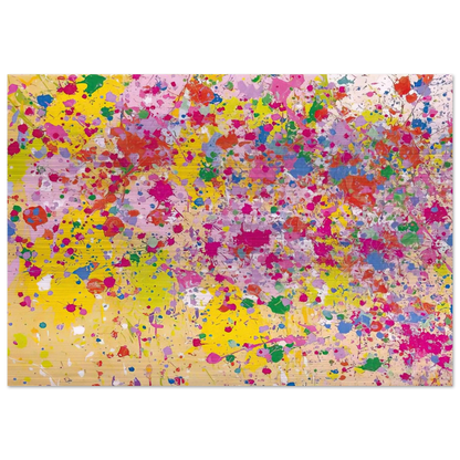 Sweet Milky Way - 1969 - Walasse Ting Brushed Aluminum Print - 70x100 cm / 28x40 inches | Walasse Ting Aluminum Print | Walasse Ting Prints