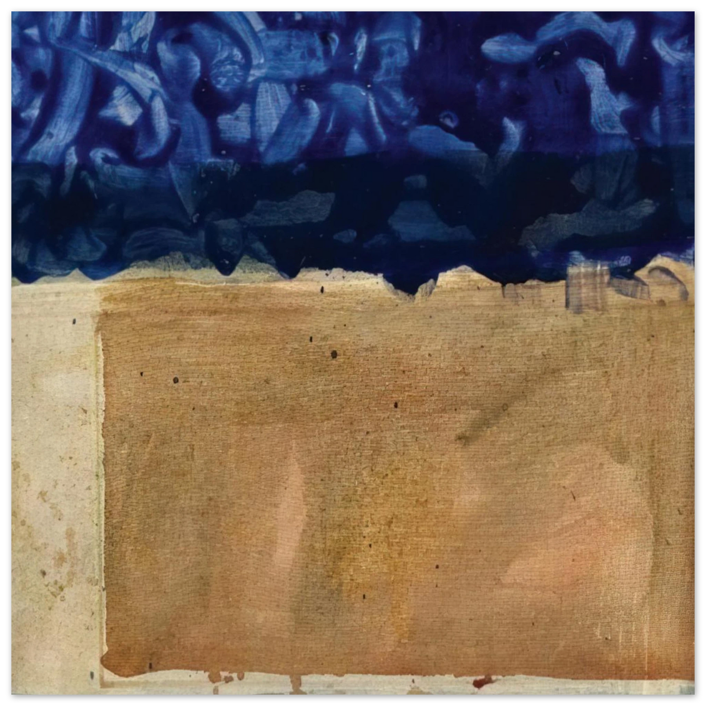 Helen Frankenthaler - Shoreline - 1952 Wall art - 30x45 cm / 12x18 inches - Premium Wooden Framed Poster With Fine Art Paper-canvas - Wood frame