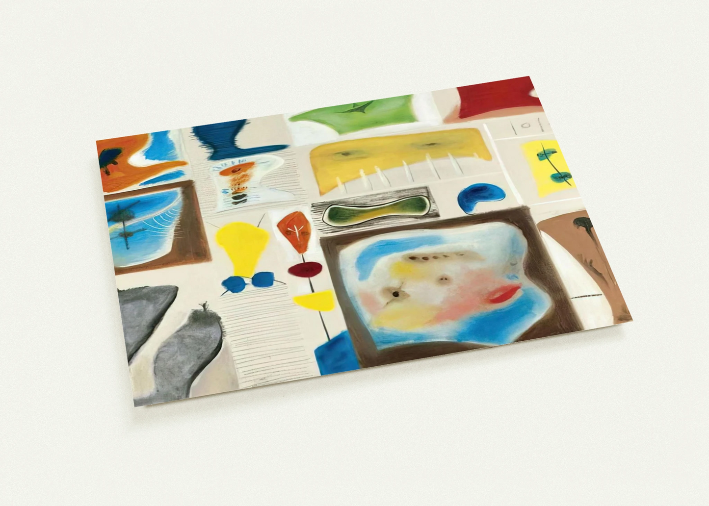 A palette of imagery - 1944 By Adolph Gottlieb Pack of 10 Post Cards | Adolph Gottlieb Post Cards | A6 (10.5 x 14.8 cm) - 4.1 x 5.8 inches