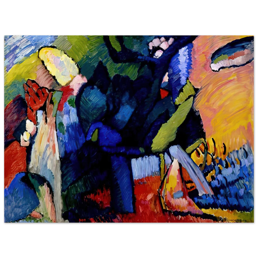 Wassily Kandinsky - IMPROVISATION 4 1909  75x100 cm / 30x40inches Fine Art Poster