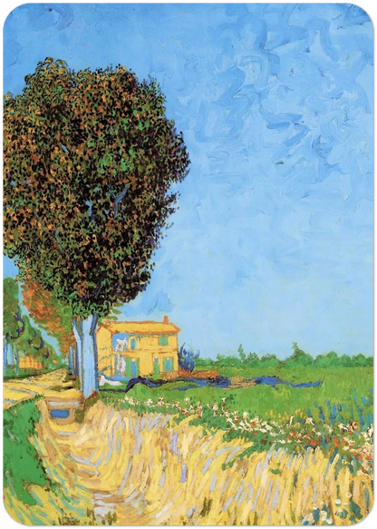 A Lane near Arles By Vincent van Gogh Pack of 10 Post Cards | Vincent van Gogh Post Cards | A6 (10.5 x 14.8 cm) - 4.1 x 5.8 inches