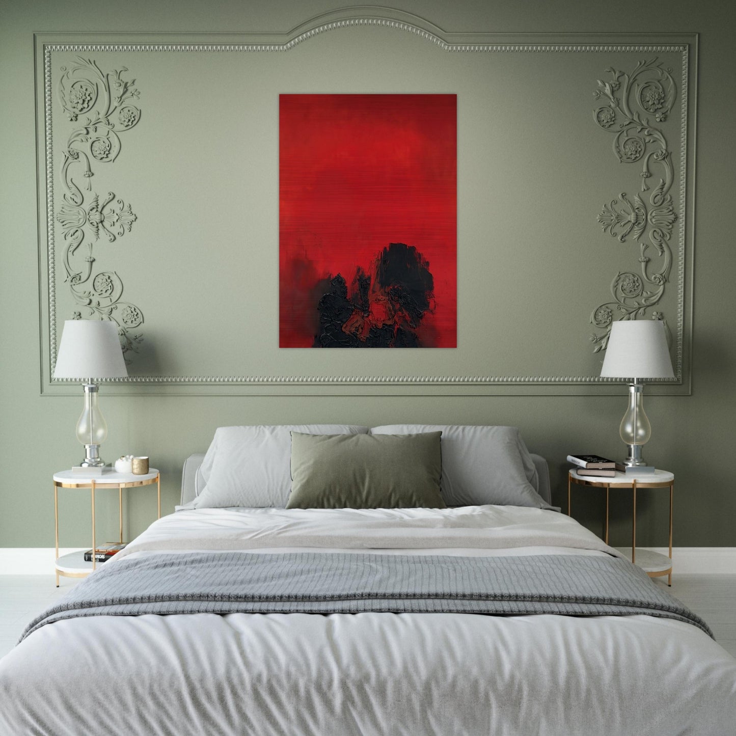 UNTITLED 1961 - Luis Feito Brushed Aluminum Print - 70x100 cm / 28x40 inches | Luis Feito Aluminum Print | Luis Feito Prints