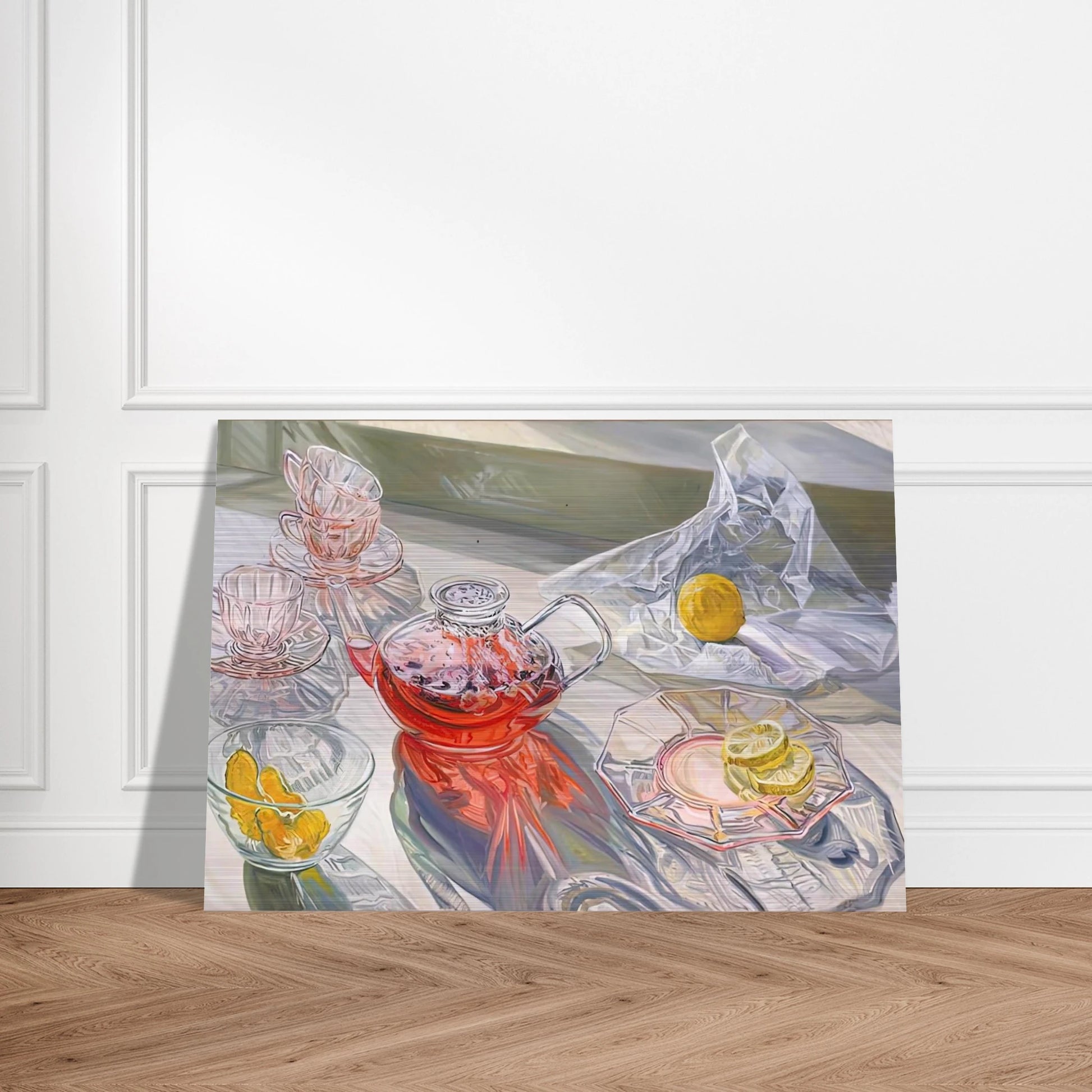 HERB TEA 1995 - Janet Fish Brushed Aluminum Print - 70x100 cm / 28x40 inches | Janet Fish Aluminum Print | Janet Fish Prints