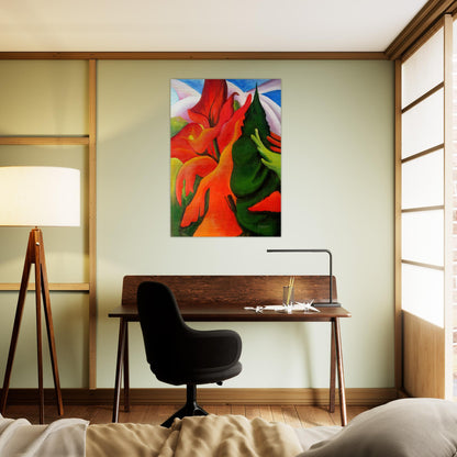 Melting Volcano - Georgia O'Keeffe Brushed Aluminum Print - 70x100 cm / 28x40 inches | Georgia O'Keeffe Aluminum Print | Georgia O'Keeffe Prints