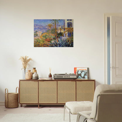 Villas at Bordighera - claude monet Brushed Aluminum Print - 70x100 cm / 28x40 inches | claude monet Aluminum Print | claude monet Prints