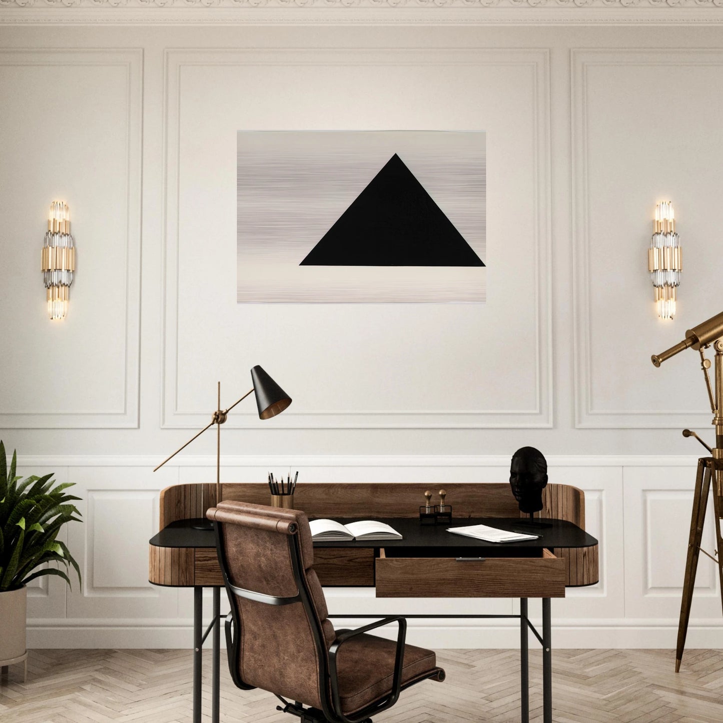Triangle Form - Ellsworth Kelly Brushed Aluminum Print - 70x100 cm / 28x40 inches | Ellsworth Kelly Aluminum Print | Ellsworth Kelly Prints