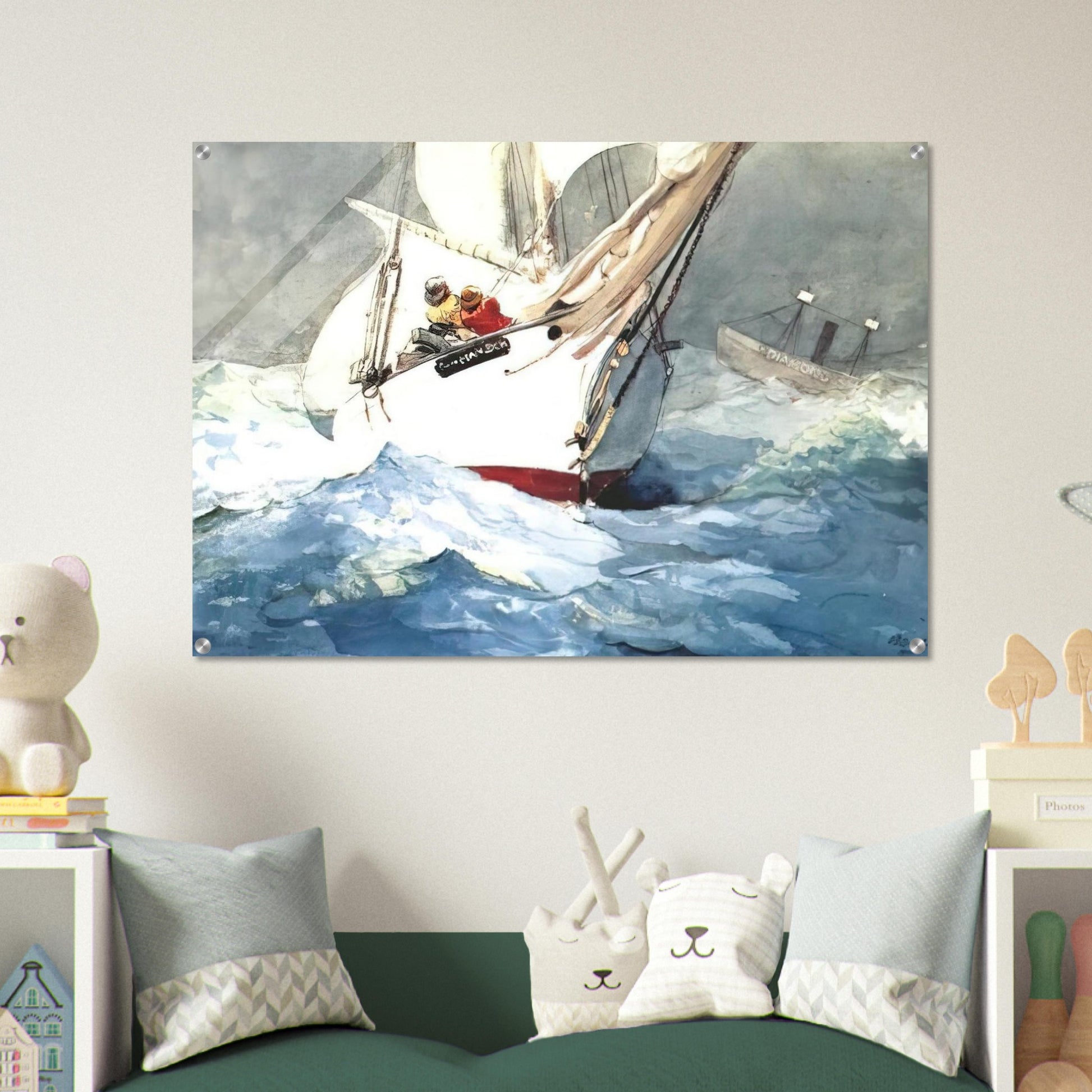 DIAMOND SHOAL - Winslow Homer Acrylic Print - 70x100 cm / 28x40″ inches