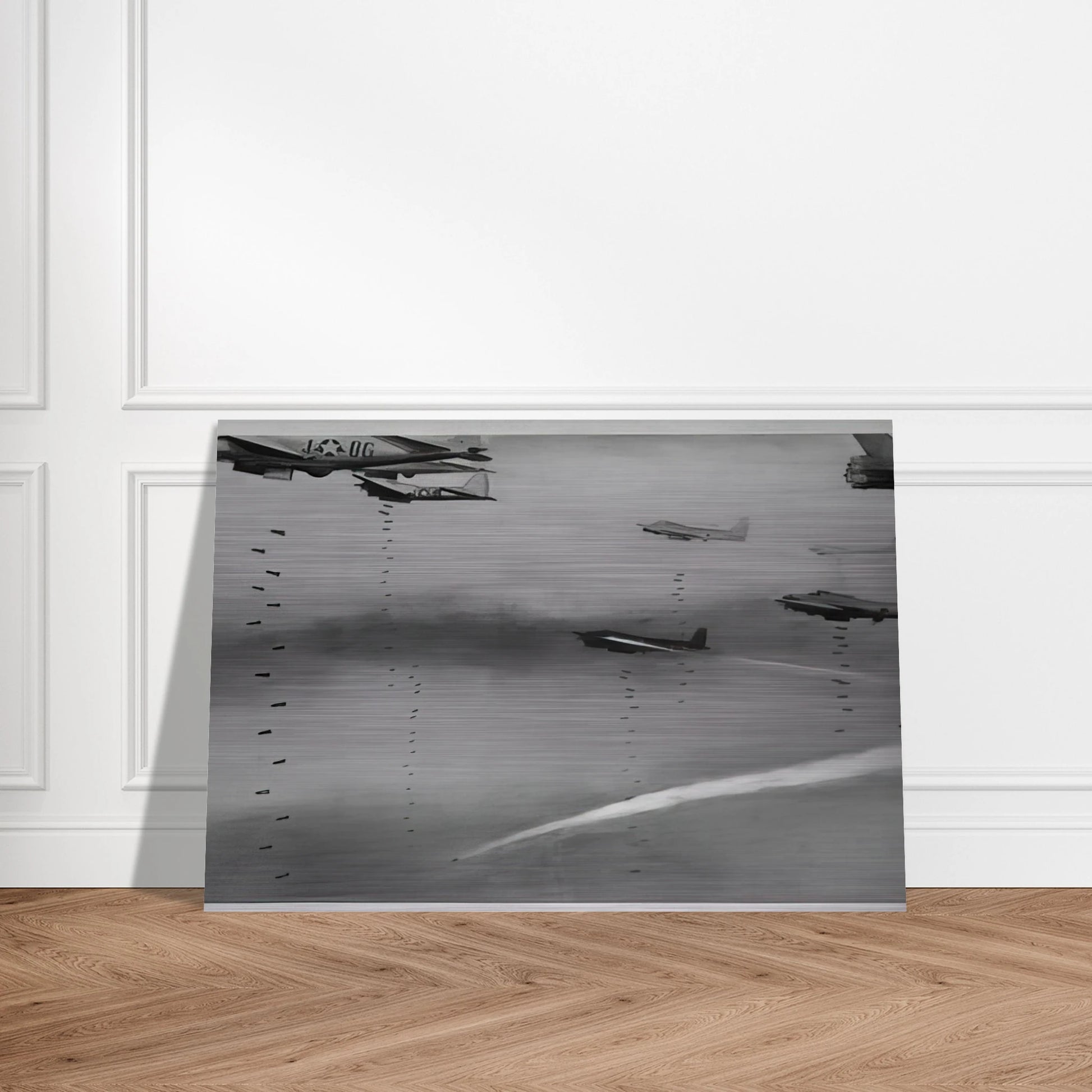 BOMBERS 1963 - Gerhard Richter Brushed Aluminum Print - 70x100 cm / 28x40 inches | Gerhard Richter Aluminum Print | Gerhard Richter Prints