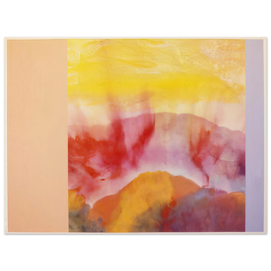 Ronnie Landfield - Mountain Morning - 1993  75x100 cm / 30x40inches Fine Art Poster