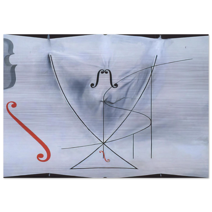 THE SWALLOW S TAIL - Salvador Dali Brushed Aluminum Print - 70x100 cm / 28x40 inches | Salvador Dali Aluminum Print | Salvador Dali Prints