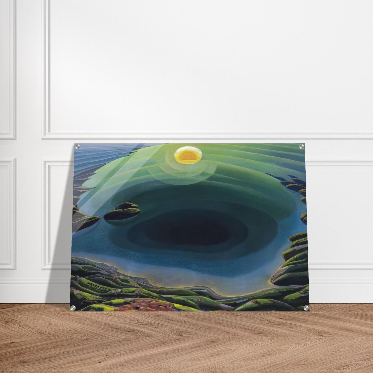 Aurora sul Golfo - 1935 - Gerardo Dottori Acrylic Print - 70x100 cm / 28x40″ inches