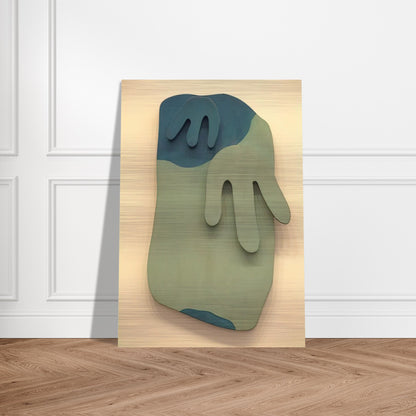 Tete Paysage - Jean Arp Brushed Aluminum Print - 70x100 cm / 28x40 inches | Jean Arp Aluminum Print | Jean Arp Prints