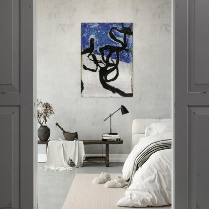 Untitled - Tachisme - Emil Schumacher Brushed Aluminum Print - 70x100 cm / 28x40 inches | Emil Schumacher Aluminum Print | Emil Schumacher Prints