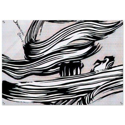 BRUSHSTROKES 1968 - Roy Lichtenstein Acrylic Print - 70x100 cm / 28x40″ inches