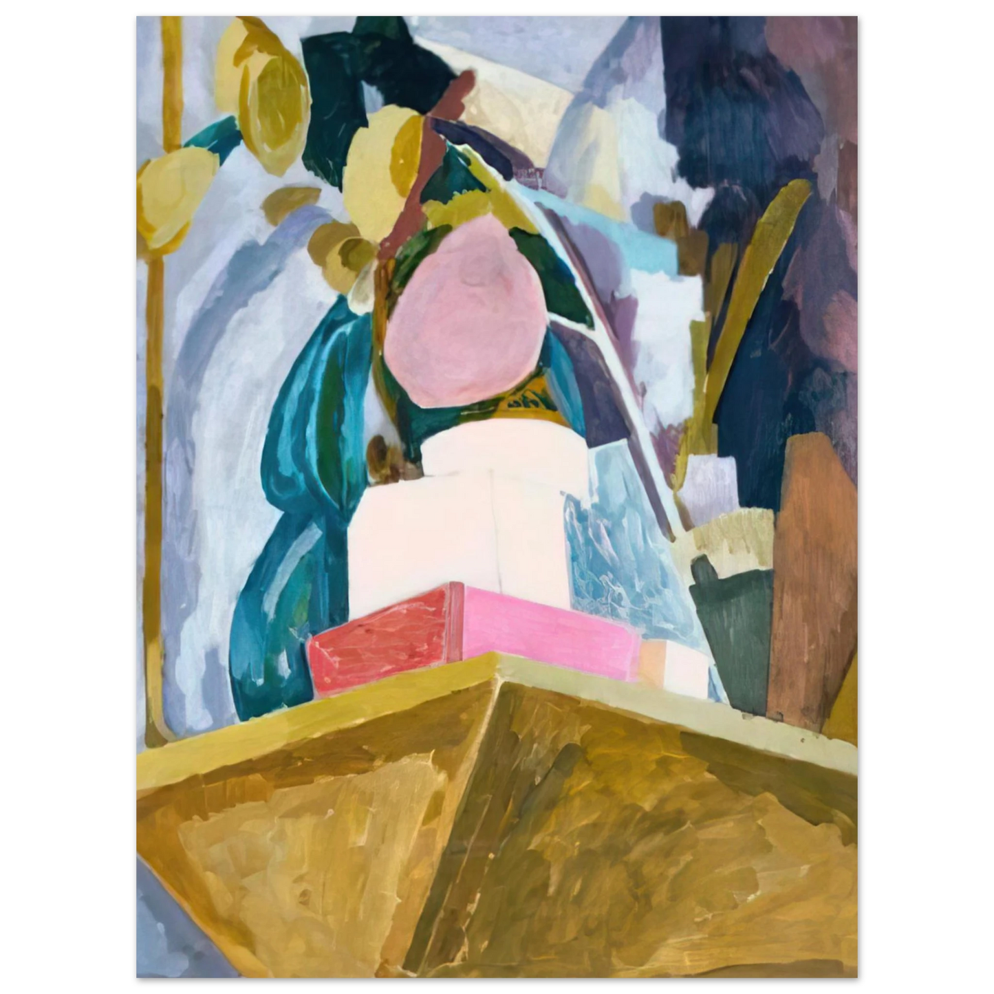 Vanessa Bell - STILL LIFE ON CORNER OF A MANTELPIECE 1914  75x100 cm / 30x40inches Fine Art Poster