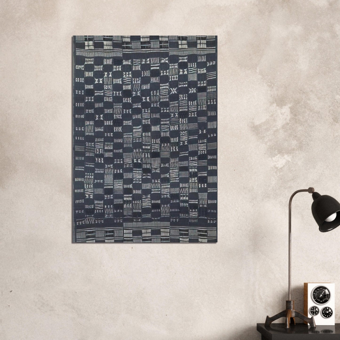 THICKLY SETTLED 1957 - Anni Albers Brushed Aluminum Print - 70x100 cm / 28x40 inches | Anni Albers Aluminum Print | Anni Albers Prints