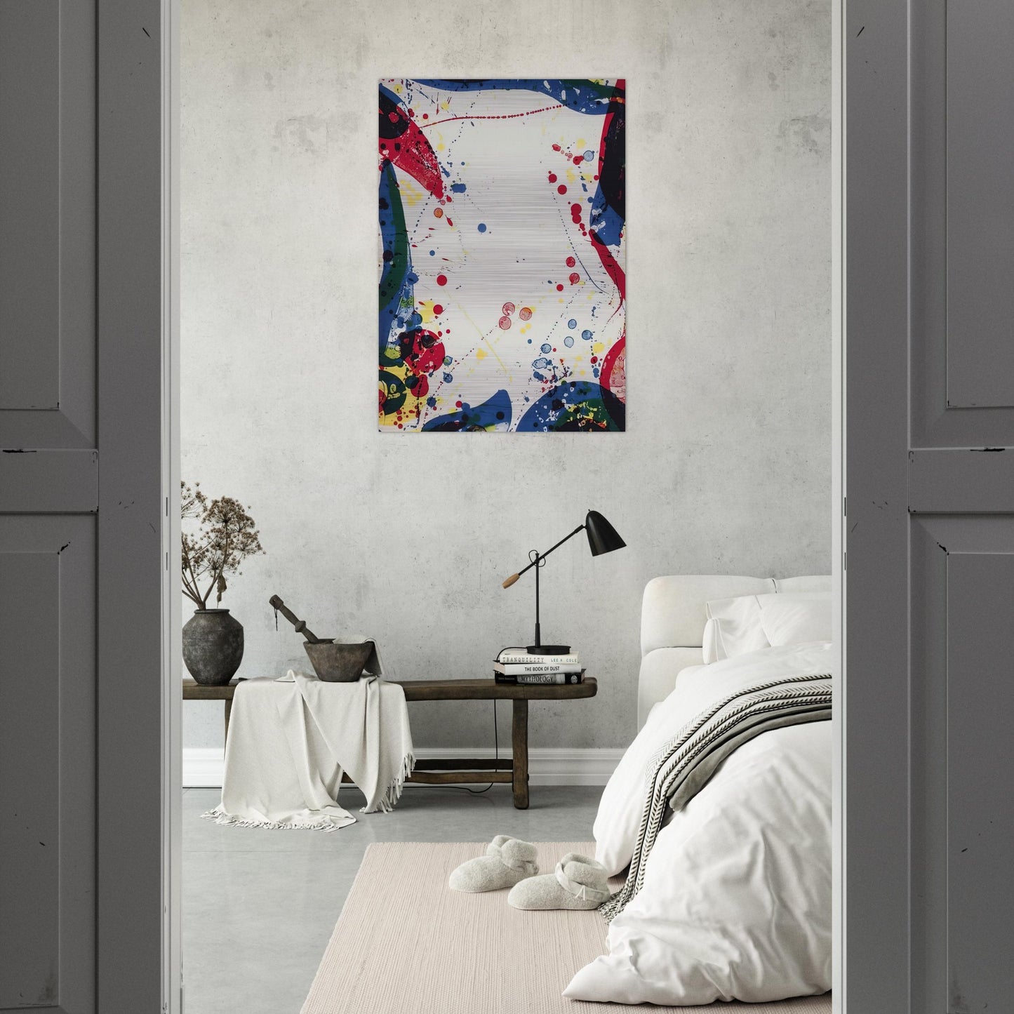 Sulfur Water - Sam Francis Brushed Aluminum Print - 70x100 cm / 28x40 inches | Sam Francis Aluminum Print | Sam Francis Prints