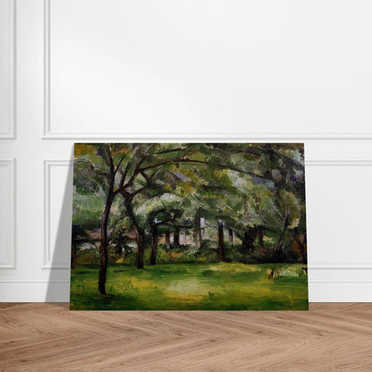 Farm in Normandy. Summer - Paul Cézanne Brushed Aluminum Print - 70x100 cm / 28x40 inches | Paul Cézanne Aluminum Print | Paul Cézanne Prints