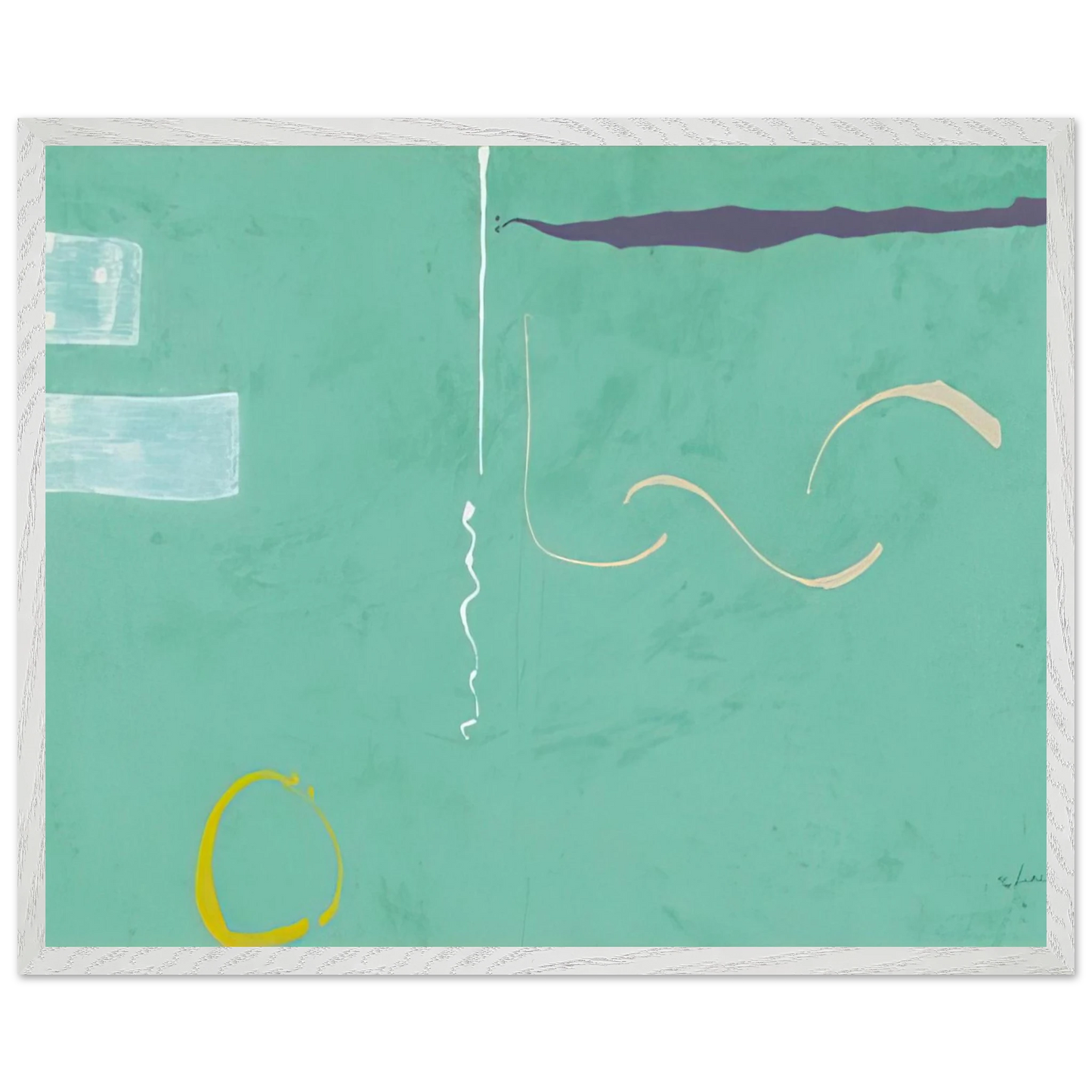 Helen Frankenthaler - Tahiti - 1989 Wall art - A1 (59.4 x 84.1  cm) - Premium Wooden Framed Poster With Fine Art Paper-canvas - Wood frame